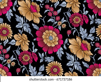 Fondo floral sin fisuras