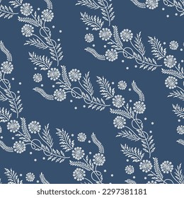 Diseño de patrones florales sin textura 
