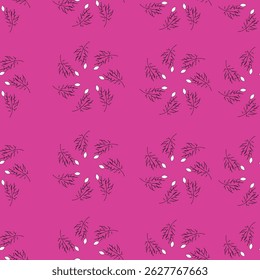 seamless textile flowers and leaf pattern