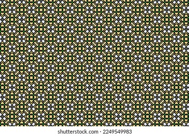 Seamless Textile Grid Tile Decoration Vector Interior Wrapping Paper Geometric Background Creative Art Texture Pattern