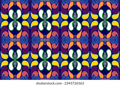 Seamless textile, native american, Ikat pattern, Ikat chevron, Paisley pattern, Vector element, Abstract Vector, Batik, fabric embroidery, Ethnic pattern, Ogee, Geometric ethnic, Background printing.