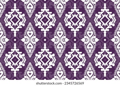 Seamless textile, native american, Ikat pattern, Ikat chevron, Paisley pattern, Vector element, Abstract Vector, Batik, fabric embroidery, Ethnic pattern, Ogee, Geometric ethnic, Background printing.