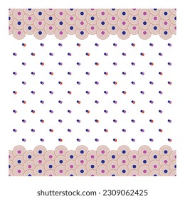 Seamless textile pattern of all over printing
