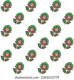 Seamless textile pattern of all over printing