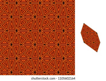 Seamless textile pattern. Background. Wallpaper. African style.