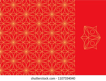 Seamless textile pattern. Background. Wallpaper. Chinese traditional colors.