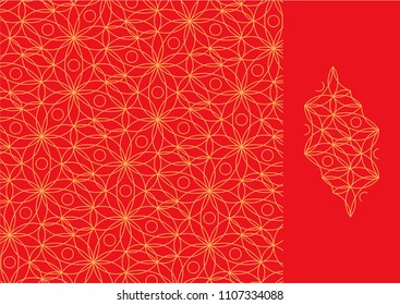 Seamless textile pattern. Background. Wallpaper. Chinese traditional colors.