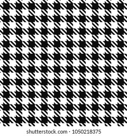 Seamless textile pattern - cloth design. Vector geometric background. Black and white texture.