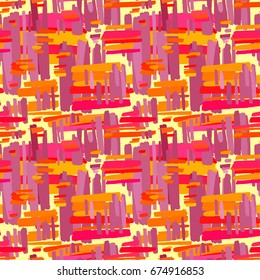 Seamless textile  pattern print .Fashion trendy expressive hand drawn ink strokes.Perfect funky vector background for textile,wrapping, decoration
