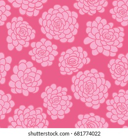 Seamless textile pattern with roses. Floral wallpaper with cute flowers