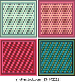 Seamless textile pattern set