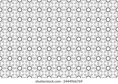 Seamless Textile Texture Interior Graphic Fashion Symmetric Template Fabric Tile Geometric Cloth Art Visual Background Digital Wallpaper Design Pattern.