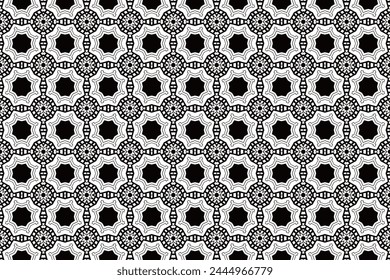 Seamless Textile Texture Interior Graphic Fashion Symmetric Template Fabric Tile Geometric Cloth Art Visual Background Digital Wallpaper Design Pattern.