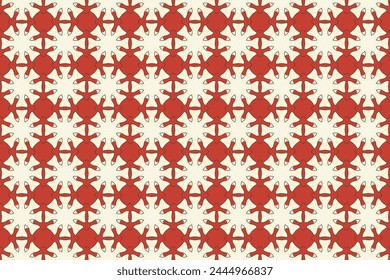 Seamless Textile Texture Interior Graphic Fashion Symmetric Template Fabric Tile Geometric Cloth Art Visual Background Digital Wallpaper Design Pattern.