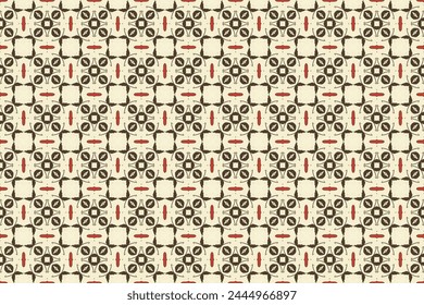 Seamless Textile Texture Interior Graphic Fashion Symmetric Template Fabric Tile Geometric Cloth Art Visual Background Digital Wallpaper Design Pattern.