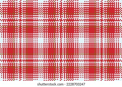 Seamless textile texture. Plaid fabric background. Check vector tartan pattern in yellow and light colors.