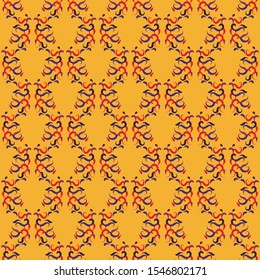 Seamless textile wallpaper decorative endless classic vintage artistic abstract repeat pattern for clothing, drapery, curtains, walls, scarfs or any print