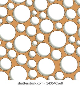Seamless texture with 3D circle holes