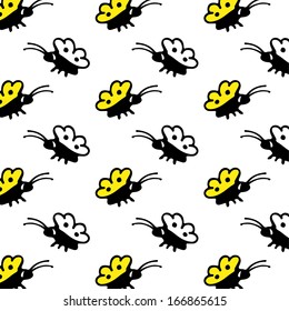 Seamless texture with abstract butterfly.