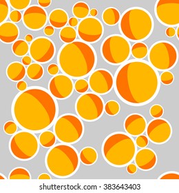 Seamless texture with abstract circles. Modern background. Vector circles seamless pattern