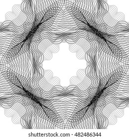 Seamless texture with abstract curved lines metamorphosis. Vector background for your creativity