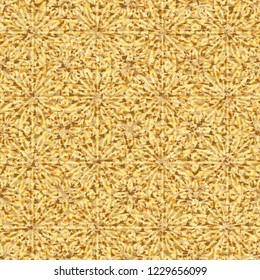 Seamless texture. Abstract floral pattern on the background of the colors of the old paper.