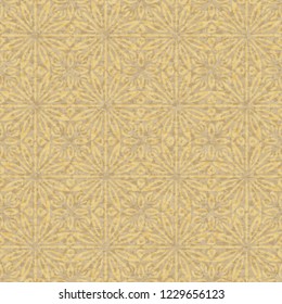 Seamless texture. Abstract floral pattern on the background of the colors of the old paper.