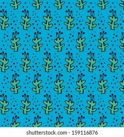 Seamless texture with abstract flower.