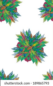 seamless texture with abstract flowers