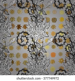 Seamless texture with abstract flowers