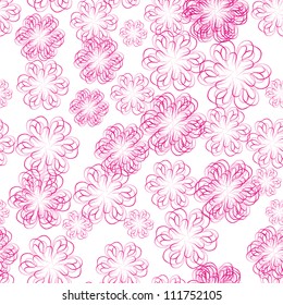 seamless texture with abstract flowers for your design