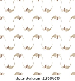 Seamless texture with abstract ornament. Decorative background. Vector illustration. 