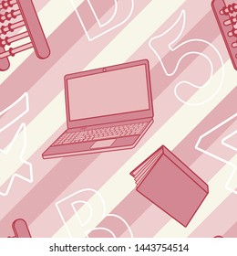Seamless texture with abstract pattern on education or business. 