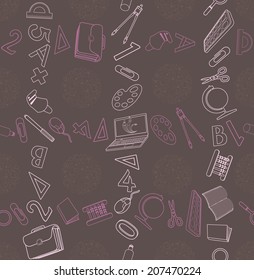 Seamless texture with abstract pattern on education or business.