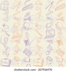Seamless texture with abstract pattern on education or business. 