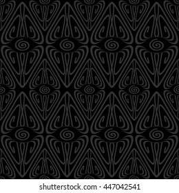 Seamless texture with abstract pattern on a dark background. Vector illustration EPS 10.