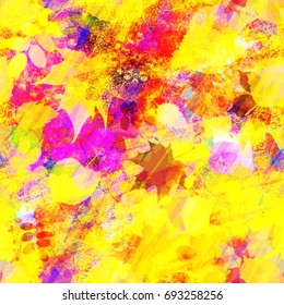 Seamless texture. Abstract vector background. Grunge leaves pattern