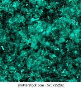 Seamless texture. Abstract vector background. Grunge green pattern from blots and stains.
