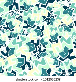 Seamless texture. Angular abstract figures, chaotically scattered over the background. Applicable for hunting, tourist, fishing clothes and ammunition, design, backgrounds, wall-papers.