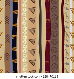 Seamless texture with animals motifs
