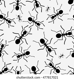 seamless texture with ants