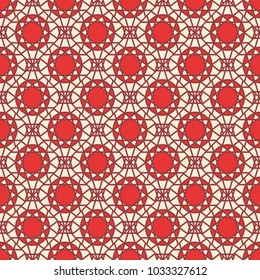 Seamless texture with arabic geometric ornament. Vector mosaic pattern
