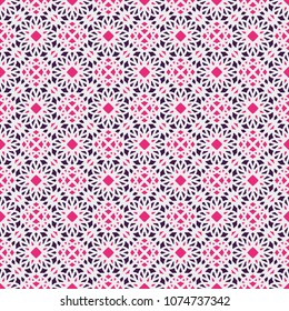 Seamless texture with arabic geometric ornament. Vector mosaic pattern