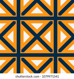 Seamless texture with arabic geometric ornament. Vector mosaic pattern