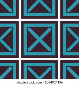 Seamless texture with arabic geometric ornament. Vector mosaic pattern