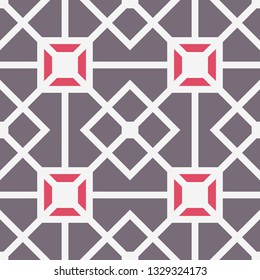 Seamless texture with arabic geometric ornament. Vector mosaic pattern