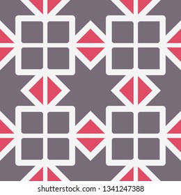 Seamless texture with arabic geometric ornament. Vector mosaic pattern