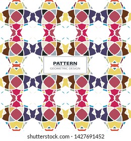 Seamless texture with arabic geometric ornament. Mosaic pattern