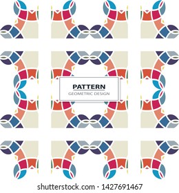 Seamless texture with arabic geometric ornament. Mosaic pattern