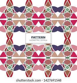 Seamless texture with arabic geometric ornament. Mosaic pattern